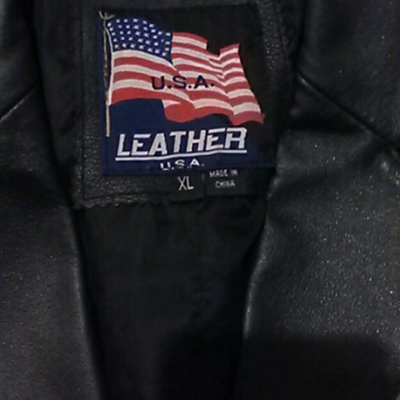 LEATHER JACKET 100% GENUINE SIZE XL - Picture 2 of 4